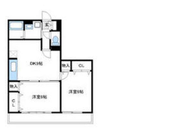 グランディールナギサワの物件間取画像